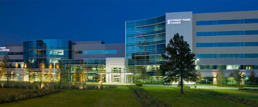 Dallas Forest Park Office at Night